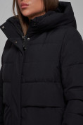 Купить Пальто утепленное молодежное зимнее женское черного цвета 52382Ch, фото 15