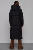 Купить Пальто утепленное молодежное зимнее женское черного цвета 52382Ch, фото 4
