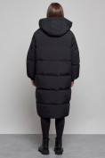 Купить Пальто утепленное молодежное зимнее женское черного цвета 52391Ch, фото 4