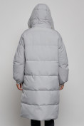 Купить Пальто утепленное молодежное зимнее женское серого цвета 52391Sr, фото 7