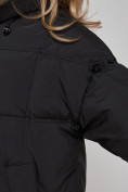 Купить Пальто утепленное молодежное зимнее женское черного цвета 52392Ch, фото 14