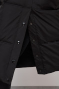 Купить Пальто утепленное молодежное зимнее женское черного цвета 52392Ch, фото 15