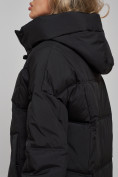 Купить Пальто утепленное молодежное зимнее женское черного цвета 52392Ch, фото 18