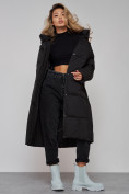 Купить Пальто утепленное молодежное зимнее женское черного цвета 52392Ch, фото 22