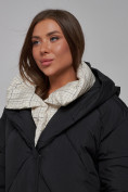 Купить Пальто утепленное молодежное зимнее женское черного цвета 52395Ch, фото 16