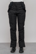 Купить Полукомбинезон утепленный женский зимний горнолыжный черного цвета 526Ch, фото 5