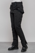 Купить Полукомбинезон утепленный женский зимний горнолыжный черного цвета 526Ch, фото 6