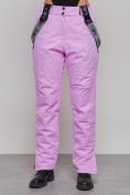 Купить Полукомбинезон утепленный женский зимний горнолыжный розового цвета 526R, фото 5
