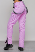 Купить Полукомбинезон утепленный женский зимний горнолыжный розового цвета 526R, фото 6