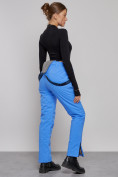 Купить Полукомбинезон утепленный женский зимний горнолыжный синего цвета 526S, фото 18