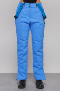 Купить Полукомбинезон утепленный женский зимний горнолыжный синего цвета 526S, фото 5