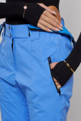 Купить Полукомбинезон утепленный женский зимний горнолыжный синего цвета 526S, фото 9