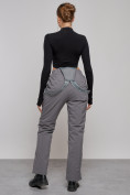 Купить Полукомбинезон утепленный женский зимний горнолыжный серого цвета 526Sr, фото 19