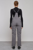 Купить Полукомбинезон утепленный женский зимний горнолыжный серого цвета 526Sr, фото 7