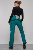 Купить Полукомбинезон утепленный женский зимний горнолыжный зеленого цвета 526Z, фото 15
