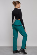 Купить Полукомбинезон утепленный женский зимний горнолыжный зеленого цвета 526Z, фото 17