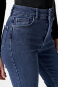 Купить Джинсы женские прямые с высокой талией темно-синего цвета 536_50TS, фото 14