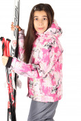Купить Куртка горнолыжная подростковая розового цвета 1549R, фото 2