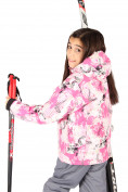 Купить Куртка горнолыжная подростковая розового цвета 1549R, фото 3