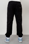 Купить Спортивный костюм мужской модный из микровельвета черного цвета 55002Ch, фото 8