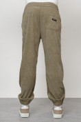 Купить Спортивный костюм мужской модный из микровельвета цвета хаки 55002Kh, фото 8