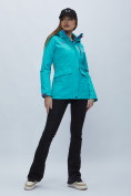 Купить Куртка спортиная женская с капюшоном синего цвета 551702S, фото 3