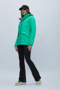 Купить Куртка спортиная женская с капюшоном зеленого цвета 551702Z, фото 2