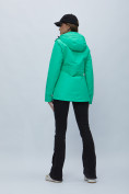 Купить Куртка спортиная женская с капюшоном зеленого цвета 551702Z, фото 4