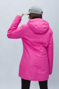 Купить Парка женская с капюшоном розового цвета 551706R, фото 6