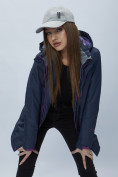 Купить Парка женская с капюшоном темно-синего цвета 551706TS, фото 14