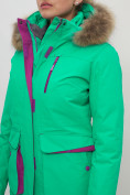 Купить Куртка спортивная женская зимняя с мехом салатового цвета 551777Sl, фото 8