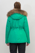 Купить Куртка спортивная женская зимняя с мехом зеленого цвета 551777Z, фото 8