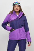 Купить Горнолыжная куртка женская фиолетового цвета 551901F