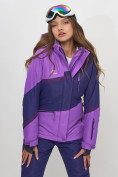 Купить Горнолыжная куртка женская фиолетового цвета 551901F, фото 7