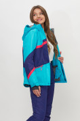 Купить Горнолыжная куртка женская голубого цвета 551901Gl, фото 3