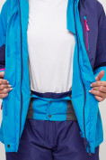 Купить Горнолыжная куртка женская синего цвета 551901S, фото 14