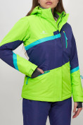 Купить Горнолыжная куртка женская салатового цвета 551901Sl, фото 11