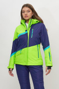 Купить Горнолыжная куртка женская салатового цвета 551901Sl, фото 3