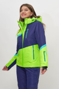 Купить Горнолыжная куртка женская салатового цвета 551901Sl, фото 8