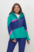 Купить Горнолыжная куртка женская зеленого цвета 551901Z
