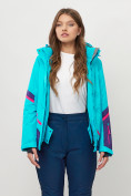 Купить Горнолыжная куртка женская голубого цвета 551911Gl, фото 2
