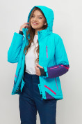 Купить Горнолыжная куртка женская голубого цвета 551911Gl, фото 3
