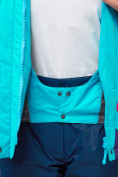 Купить Горнолыжная куртка женская голубого цвета 551911Gl, фото 13