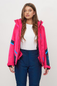 Купить Горнолыжная куртка женская розового цвета 551911R, фото 2
