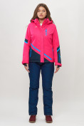 Купить Горнолыжная куртка женская розового цвета 551911R, фото 12