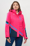Купить Горнолыжная куртка женская розового цвета 551911R, фото 5