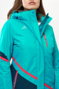 Купить Горнолыжная куртка женская зеленого цвета 551911Z, фото 8