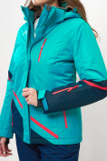 Купить Горнолыжная куртка женская зеленого цвета 551911Z, фото 9