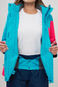 Купить Горнолыжная куртка женская голубого цвета 551913Gl, фото 7