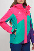 Купить Горнолыжная куртка женская розового цвета 551913R, фото 7